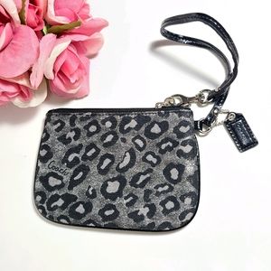 Coach Wristlet Leopard Print